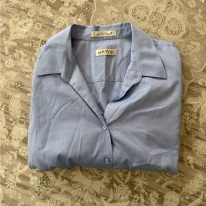 Orvis Women’s Blue Button Down Shirt